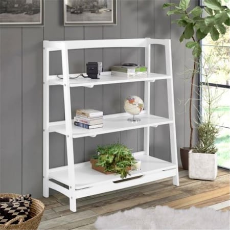 Ecoflex Furniture Mid Century Open Shelving Unit, White MDS03